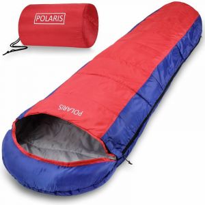 Deuba Sac de couchage Bleu/rouge 2 fermetures Camping