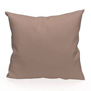 Soleil d'Ocre Housse de coussin unie 60x60 cm ALIX rose, par
