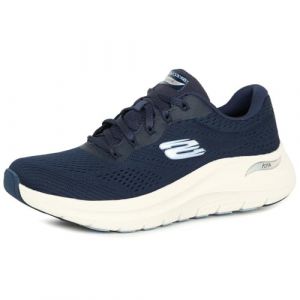 Skechers Femme Arch FIT 2.0 BIG League Basket, Bleu Marine, 36 EU