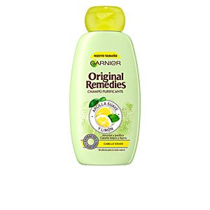 Image de Garnier Shampooing Argile Douce et C&eacute;drat Original Remedies - Cheveux gras - 300 ml
