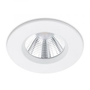 Trio Zagros Spot Led Encastr&eacute; 5.5W Lumi&egrave;re Chaude Diam&egrave;tre 8.5Cm Couleur Blanc Opaque 650710131
