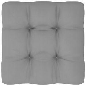 VidaXL Coussin de canap&eacute; palette Gris 60x60x12 cm