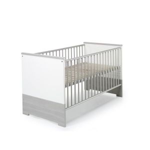 Schardt Lit bébé 70x140 cm bois blanc et pin argenté Eco Silber L 145 x H 85 x P 77 cm