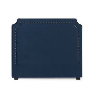 T&ecirc;te de lit Diana Velours 140cm Bleu Fonc&eacute;
