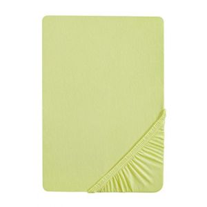 Biberna 77155-426-040 Drap-housse en jersey stretch 90 x 190 cm 100 x 200 cm Couleur: Vert Pistache - Type : Cuisine