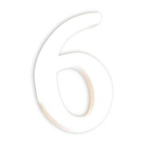 decopatch Support à décorer en papier mâché - Petit Chiffre 6 - h. 12 cm