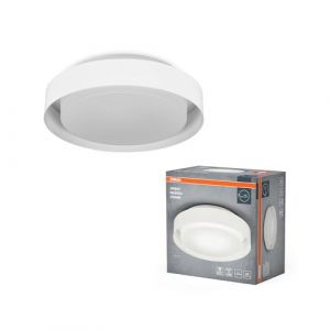 Osram Plafonnier ORBIS MADRID 290mm, blanc, culot E27, peut être équipé d'une ampoule connectée, haute qualité, design moderne, boîtier en métal, adapté à une utilisation en intérieur, rond, IP20
