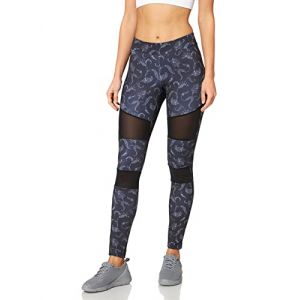 Urban classics Legging Court Tech Aop 5XL Black Paisley