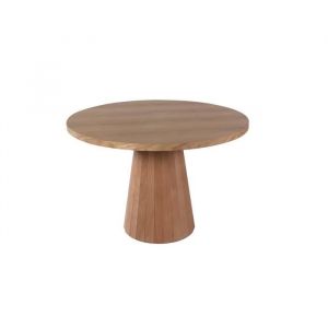 Menzzo Table &agrave; manger ronde Sukina D100cm Bois massif clair - Bois clair