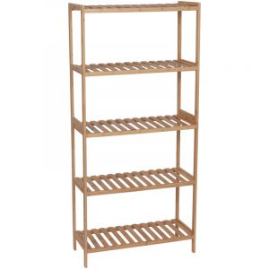 Tendance Meuble Etagère de rangement 5 niveaux en Bambou H 130 cm