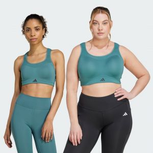 Adidas Soutien-gorge TLRD Impact Training High Support bleu turquoise noir - XS-AB