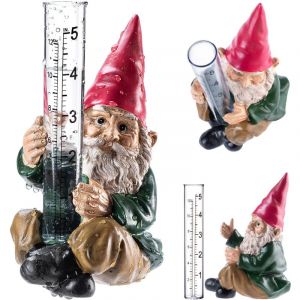 Pluviomètre Pluviomètre Totalisateur de Précipitations Nain de Jardin Décoratif - Kadax