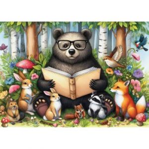 Puzzle 1000 pièces : LE CERCLE DU CONTE DE L'OURS