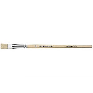 Pelikan 721464 - Pinceau à soies 613 F, taille 16, manche en bois non