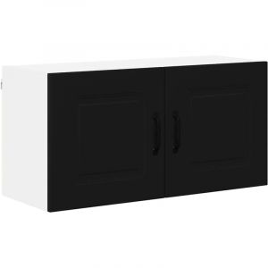 VidaXL Armoire de cuisine avec stockage Kalmar Noir 80 x 31 x 40 cm