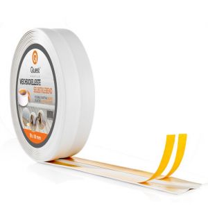 Plinthe PVC - QUEST - Moulure de finition - Adhésive - Souple - Blanc 30x30mm 10m