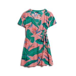 Robe courte portefeuille femme Superdry