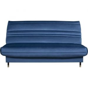 Simmons GOLDY Clic-clac 2/3 places - Matelas Ep.13 cm - Mousse HR 35 kg/m3 - Tissu Bleu - Fabriqué en France