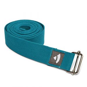Yogagurt Asana Belt, Schiebeschnalle Baumwolle petrol 910-Spt