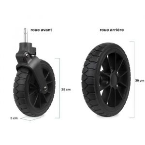 Familidoo Roues tout terrain - Compatible Lidoo 4/Star/City/Bus - VTT Adulte Mixte