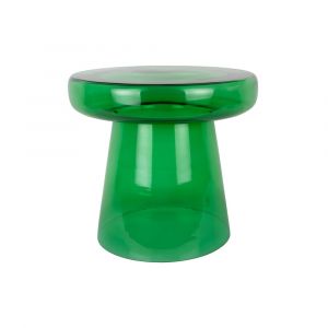 Present time Table d'appoint verre vert 41x41x38cm