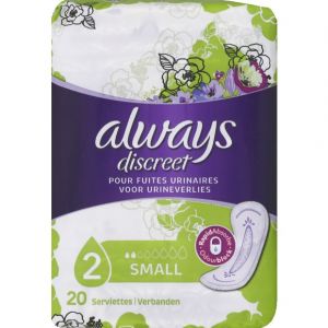 Always Serviettes hygiéniques pour fuites urinaires Small