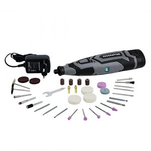 Cecotec Multi-Outil Rotatif de précision CecoRaptor Perfect Polish&Sand 1200 Ultra. Batterie 12 V et 1500 mAh, Vitesse sans Charge 25000 TR/Min Autonomie 60 Min, Kit 60 Accessoires