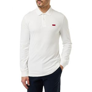 Levi's Polo Manche Longue Housemark Slim Blanc / Bright White - L