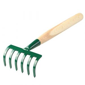 Râteau de jardin en métal Kadax manche 6 dents