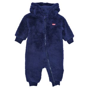 Levi's Combinaisons enfant LVN BEAR SHERPA COVERALL Bleu - Taille 3 mois,6 mois,12 mois,18 mois,24 mois