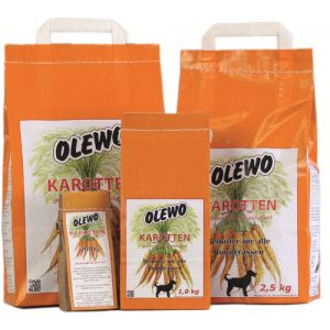 Olewo Estomac & Digestion Granulés de carottes pour chiens