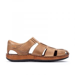 Pikolinos Sandales plates en cuir TARIFA 06J - Couleur BEIGE - Taille 41