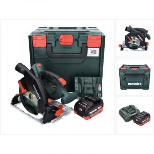 Metabo KS 18 LTX 57 Scie circulaire à main sans fil 165 mm 18V + 1x Batterie 8 Ah + Chargeur + Coffret X