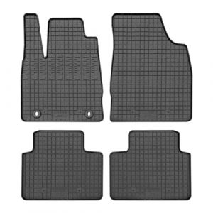 Auto-style CIKCar Set Tapis de Caoutchouc Compatible avec MG 3 Hybrid+ 2024- (4-pièces + Points de fixage), Noir