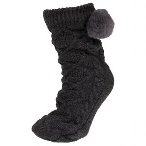 Isotoner Chaussettes Femme Torsadées Pompon