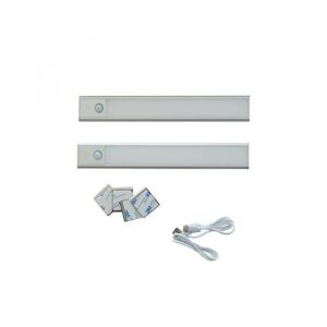 Lampe de Placard sans fil Lot de 2 de 30cm - Sunmatic - Lumi&egrave;res LED Detecteur de Mouvement pour Armoire Cuisine Couloir