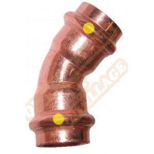 Viega COUDE A SERTIR GAZ 45&deg; F/F22