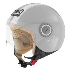 Nox Casque jet N210 gris nardo/blanc- XS