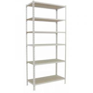 Étagère métallique blanche 6 niveaux Maderclick Megaplus SimonRack