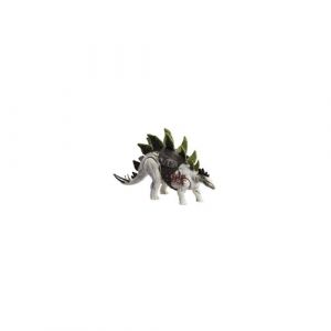 Mattel Dinosaure Articul&eacute; Stegosaurus G&eacute;ant Jurassic World avec Dispositif de Tra&ccedil;age Blanc