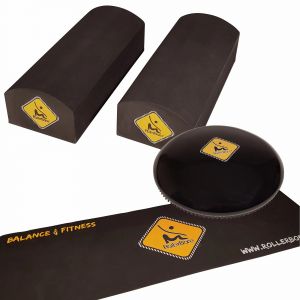 Planche d'équilibre softpad + briques + tapis RollerBone