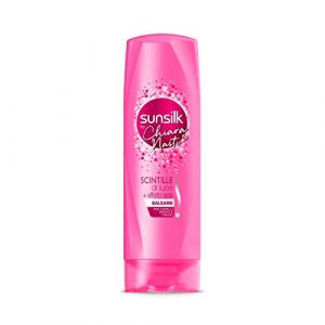 Sunsilk Scintille di Luce + Effetto Seta Balsamo per Capelli Spenti e Crespi - 200 ml