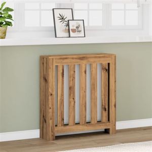 VidaXL Cache-radiateur chêne artisanal 78x20x82 cm bois d'ingénierie, bouchon de radiateur, cache-radiateur haut, radiateur à profil réduit