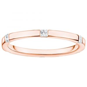 Thomas Sabo Bague Avec Pierres Blanches Argent Sterling 925 Rose - Couleur Rose - Taille XS