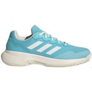 Adidas Femme Gamecourt 2.0 Tennis Sneaker, Light Aqua Off White Bright Red, 36 2/3 EU