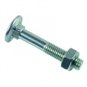 Boulon LENNIE Tête ronde collet carré TRCC - Zingué blanc - Ø8x35 - boite de 200 - BTRCC0803502B