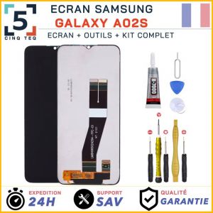 CINQ TEQ Ecran LCD Remplacement pour Samsung Galaxy A02S SM-A025G et SM-A025F +Kit
