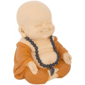 Image de Atmosphera Bouddha r&eacute;sine Baya H16cm cr&eacute;ateur d'int&eacute;rieur