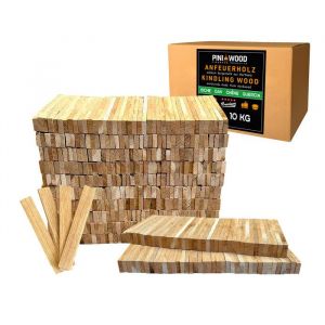 10 kg PINI Allume-bois de chauffage en bois de chêne Bois dallumage pour cheminée barbecue feu de camp brasero