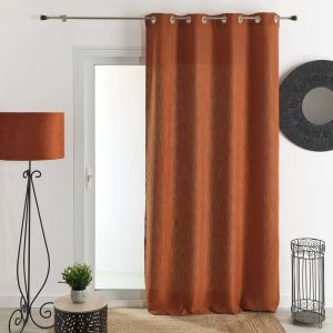 Image de Homemaison Com Rideau Uni - Terracota - 140 X 260 cm